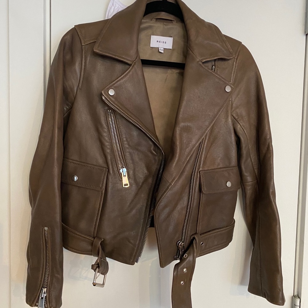 Reiss leather jacket